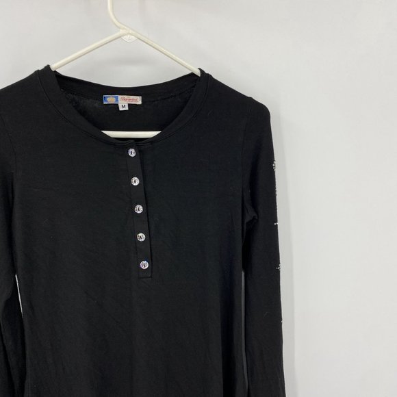 Bejeweled Susan Bixel Black Jewel Dress Medium  - Picture 2 of 11